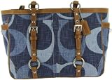 51psOibhjfL. SL160  Coach Signature Large Denim Gallery Tote Bag   13810