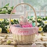 Easter Gifts - Pink Personalized Easter Baskets for Girls