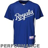Kansas City Royals Jerseys : Majestic Kansas City Royals Royal Blue Batting Practice Baseball Jersey