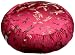 DreamTime Perfect Balance Zafu Cushion, Cranberry Brocade Dragonflies