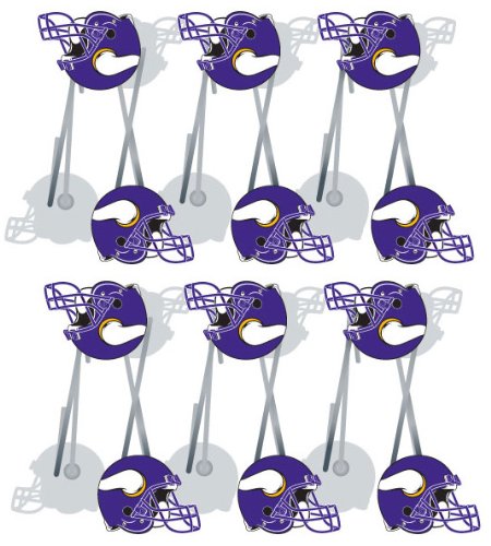 Minnesota VIKINGS NFL Set Bathroom Shower Curtain Hooks Rings