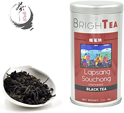 Brightea® Premium Grade Unsmoked Lapsang Souchong Whole Leaf Loose Tea (3.2 oz.)