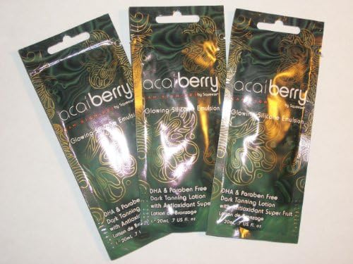 3 packets acaiberry Glowing Silicone w/Dark Activators .7oz