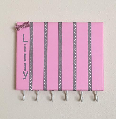 Personalized headband and hair bow/clip holder