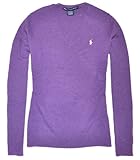 Ralph Lauren Sport Women Wool/Cashmere Pony Logo V-Neck Sweater (XS, Purple) Ralph Lauren Sport Women Wool/Cashmere Pony Logo V-Neck Sweater (XS, Purple)