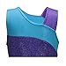One-piece Color Blocking Shoulder Strap Dancing Athletic Leotard for Little Girl