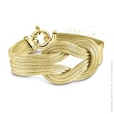MILLE LUCCI: *ITALIAN ETERNAL LOVE KNOT VERMEIL BRACELET*