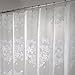 InterDesign Fiore Eva Shower Curtain, White, 72-Inch by 72-Inch