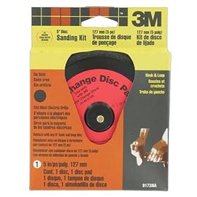 3M 9173DC-NA 5-Inch Hook and Loop Sanding Kit For Drills by 3M