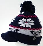 ROXY ロキシー子供(キッズ)帽子 ポンポン付きノルディック柄ニットキャップ LOFTUS ( MTBE367 )/
