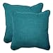 Pillow Perfect Rave Solid Indoor/Outdoor Throw Pillow Plush Fill, Weather and Fade Resistant, Throw - 18.5