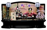 ひな人形 親王飾り 「祇園」セット 黒塗 平飾り 雛人形