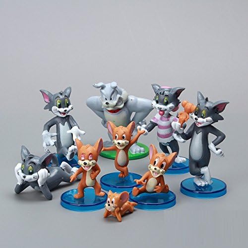 Tom and Jerry 9 pcs PVC Action Toy Figure Model Doll Kids Anime