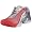 Metallic Silver/White-True Red
