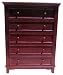 Westwood Design Jonesport 5 Drawer Chest, Virginia Cherry