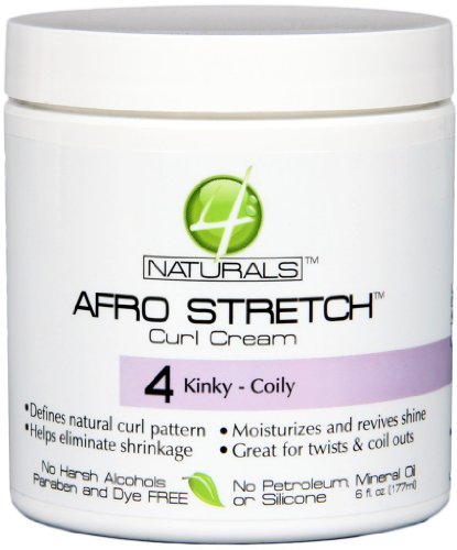 4 Naturals Afro Stretch Cream 6 oz. (Pack of 6)