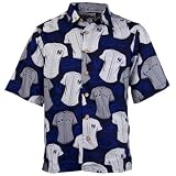 Reyn Spooner New York Yankees Navy Blue Jersey Print Hawaiian Shirt