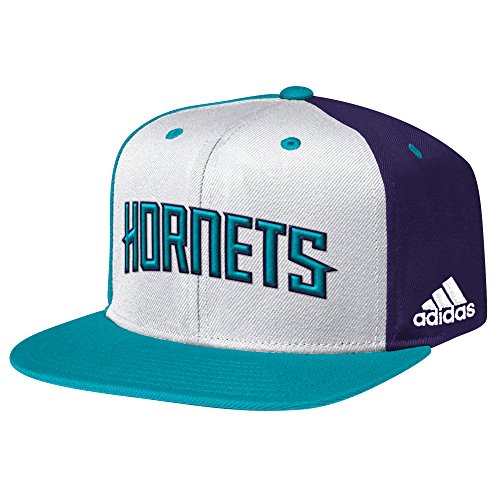 NBA Charlotte Hornets Men's Team Nation Snapback Cap, White, One Size