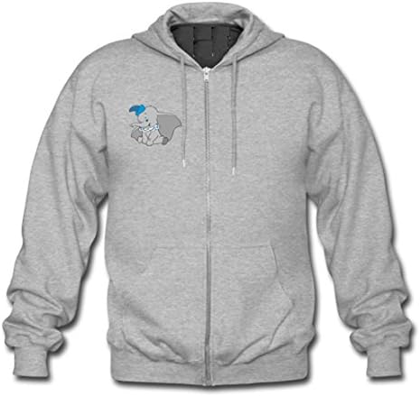 FFDEere Flying Elephant Custom Gildan Full Zip Hooded Sweatshirt Silver (NEW) L