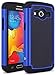Galaxy Avant Case, LK [Shock Absorption] Drop Protection Hybrid Dual Layer Armor Defender Protective Case Cover for Samsung Galaxy Avant (Blue)