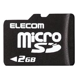 ELECOM microSDメモリカード(2GB) MF-NMRSD02G