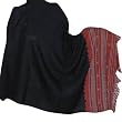 Winter Wool Shawl Tribal Embroidered Outerwear 80 x 40 inches (ktds515)