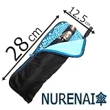【NURENAI傘】 正規販売店 傘カバー 両面吸収 超吸水 マイクロファイバー［ 傘 折畳み傘 折畳み傘 折りたたみ傘 専用 ポーチ］ (28cm×12.5cm) 傘ケース /袋 カバー/ 傘 カサ ケース/ 吸水//DRY BAG ドライバッグ/収納 携帯/吸水 汚さない 濡らさない ~ レディース メンズ 男女兼用 ~ (ブラック【ショートタイプ】（28cm×12.5cm）)