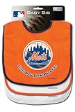 New York Mets 3 Pack Snap Bib Set