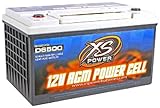 Brand New XS POWER D6500 12 Volt 3900 Amperes Car Audio AGM Power Cell Battery Pure Virgin Lead Design with Terminal Hardware and Installation Instructions