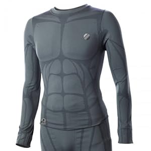 UFC Aim Long Sleeve Compression Top (Grey, 2X)