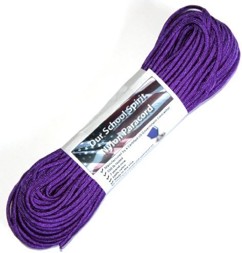 Military 550 Paracord from Our School Spirit - Made in the USA (Acid Purple)