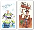Buzz and Woody Set by Walt Disney 24"x12" Art Print Poster