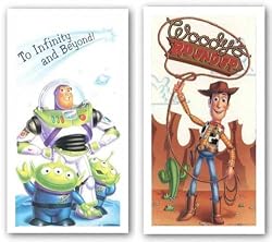 Buzz and Woody Set by Walt Disney 24"x12" Art Print Poster