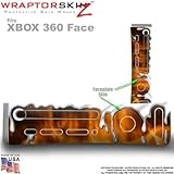 Chrome Drip on Fire Skin by WraptorSkinz TM fits Original XBOX 360 Factory Faceplates
