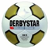 DERBYSTAR FUSSBALL BRILLANT TT GOLD, weiss/gold/schwarz, 5