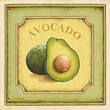 Avocado Art Poster Print by Daphne Brissonnet, 12x12