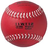 Markwort Color Coded Weighted 11-Inch Softball (12-Ounce, Maroon)