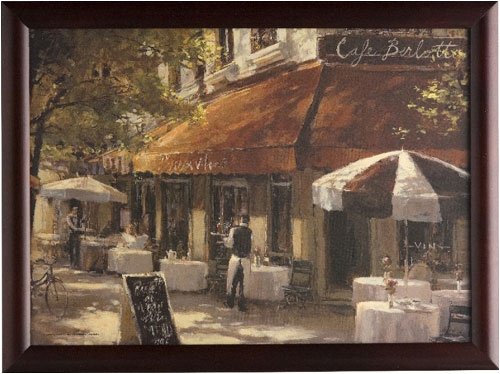 Lap Desk - Cafe Berlotto Scenes - For Notebook Computer, Meals - other designs available