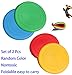 We pay your sales tax 2 Pcs Flying Disk Rubber Foldable Frisbee Dog Toy Throw Fetch Training Plate Nontoxic Random Color KT00120