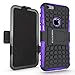 iPhone 6s Case, BUDDIBOX [Wave Belt Series] Slim Belt Clip Holster Rugged Durable Protective Case with Kickstand for Apple iPhone 6 and 6s, (Purple)