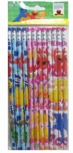 Sesame Street Stationery Elmo Pencils set (12 pcs pack)