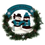 San Jose Sharks Team Snowman Wreath