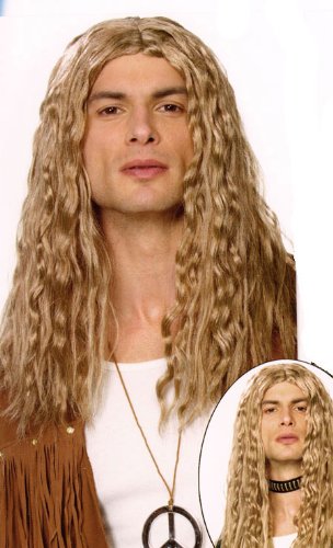 Sixties Wigs Blonde Hippie Wig Crimped