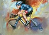 Lance Armstrong Pastel Painting with Frame