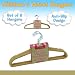Trademark Home Children's Velvet Hangers, Ivory, Set of 6