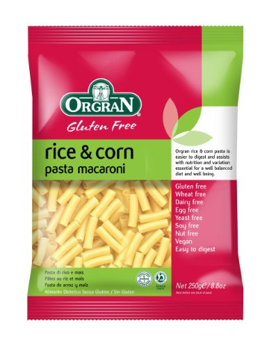 OrgraN Ris'O'Mais Rice & Corn Pasta, Macaroni, 8.8-Ounce Packages (Pack of 7)