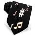 Music Notes by Wild Ties black silk ties