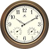 Outdoor Clock with Thermometer and Hygrometer 18 Diameter