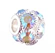 Pandora Style Charm Bead (Z339) Large Crystal Stones (14mm x 11mm) (fits Troll too) ~ Clear AB Iridescent