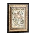 Map of North America Under Glass